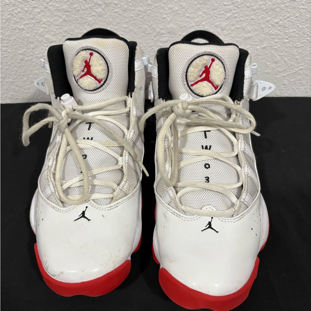 Jordan Men’s Sneakers in White and Red
